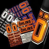 OHLINS รถจักรยานยนต์ตัวหน่วงการสั่นสะเทือนสติกเกอร์สะท้อนแสง Suspension การปรับเปลี่ยนตกแต่งรถจักรยานยนต์สติ๊กเกอร์กันน้ำแบบลอกแปะ