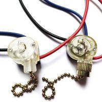 ][[ 3-Wire Pull Chain Switch Beads Chain Wall Light Fan Ceiling Switch Replacement ​For Ceiling Fan Desk Antique Lamps