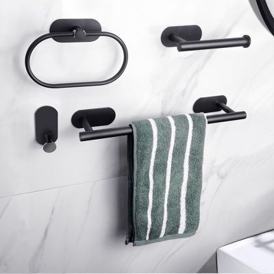 【jw】☬  Aço inoxidável Toilet Paper Holder banheiro Roll Tissue Hanger dispensador de toalha guardanapo armazenamento acessórios cozinha sem perfuração
