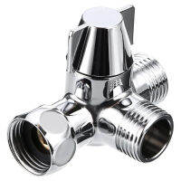 Shower Hose Splitter Three-way Connector T-shaped Adapter Adjustable Water Diverter Valve Toilet Bidet Water Separator Faucet