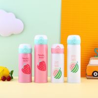 ✥ 500ML Watermelon Thermal Bottle Stainless Steel Thermos Water Bottle Children Vacuum Flasks Keeps Cold Insulation Cup Kids Gift