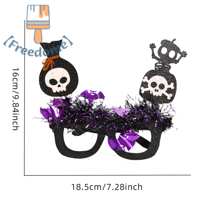 freedome-แว่นตาฮาโลวีน3ชิ้นแว่นตาของเล่นแปลกใหม่สำหรับงานปาร์ตี้ฮาโลวีนของขวัญสำหรับเด็ก