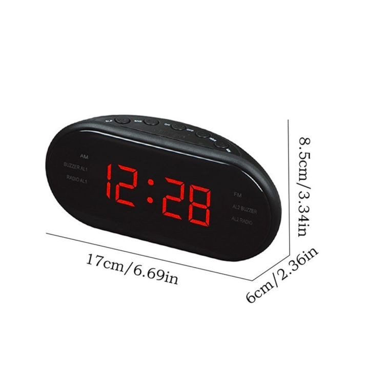 worth-buy-วิทยุโต๊ะดิจิตอลนาฬิกาอิเล็กทรอนิกส์-led-am-fm-อุปกรณ์สำนักงานในบ้านปลั๊ก-eu-us