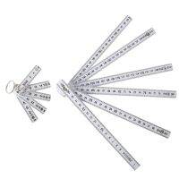 6 Folding Ruler Plastic Measuring Tool 2m and 0.5m Length Measuring Tool, Wood Work Measurement Tool, Compact Keychain