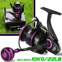 ZZOOI Spinning Fishing Reel 13+1BB 5.0:1 Gear Ratio CNC Spool Max Drag 10KG Spinning Reel with Left Right Hand Interchangeable