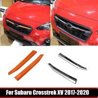 สำหรับ Subaru Crosstrek XV 2017 2018 2019 2020ตัวครอบกันชนหน้ากระจังรถแถบอุปกรณ์เสริมสติ๊กเกอร์ตกแต่ง