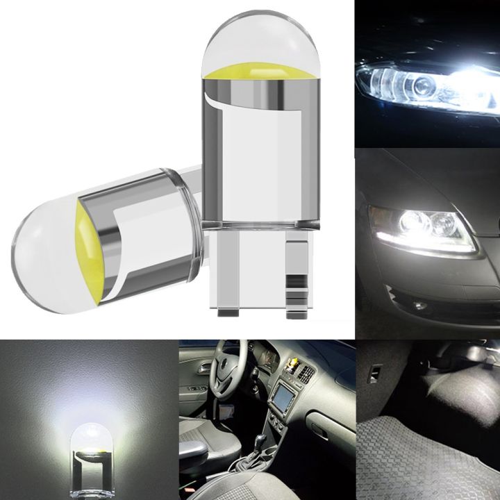 hot-2pcs-new-super-w5w-194-t10-glass-housing-cob-car-bulb-6000k-wedge-license-plate-lamp-lights