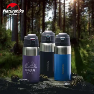 Naturehike Thermos Pot Stainless Steel Vacuum Insulated Large Capacity  Water Flask Portable Outdoor 2.5L/3.8L With Outer Pocket