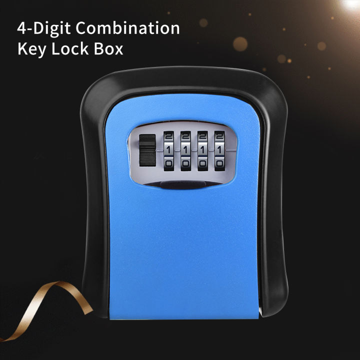 kkmoon-กล่องล็อคพวงกุญแจ-กล่องล็อคกันน้ำ4หลักทำจากอะลูมิเนียมติดผนังกล่องตู้นิรภัยเก็บกุญแจกล่องเก็บของแบบพกพาสำหรับกุญแจบ้านบัตรประจำตัว-u-disk