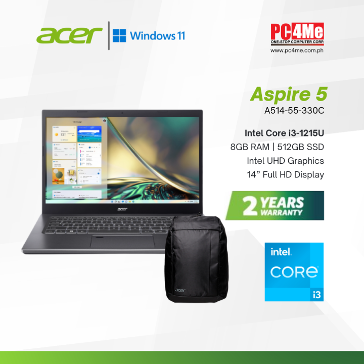 Acer Aspire 5 A514-55-330C | 14" HD | Intel Core I3-1215U | 8GB RAM ...