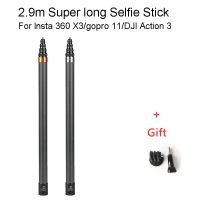 290cm Carbon Fiber Invisible Extended Edition Selfie Stick For Insta360 X3 / ONE X3 /ONE RS Accessories For GoPro Selfie Stick