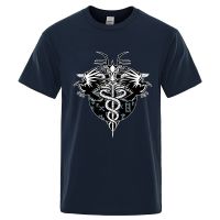 Vikings Crows Retro Vintage Men T Shirts Hop T Shirt Loose Cotton Tshirts Breathable Tee Gildan