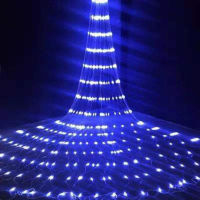 LED 3X23X3M Waterfall Curtain Icicle String Lights Meteor Shower Garland Fairy Lights for Christmas Wedding Party Garden Decor