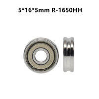 20pcs / 100pcs U Groove Radian Radius 1.25mm Thin Wire Guide Wheel 5 * 16 * 5mm R-1650HH รอกแบริ่งตัดลวดความแม่นยํา 5x16x5