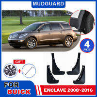 Mudflaps Fender สำหรับ Buick Enclave 2008 ~ 2016 2009 2000 Mudguards Mud Flap Styline Splash Mud Guards ฝาครอบล้อรถอุปกรณ์เสริม