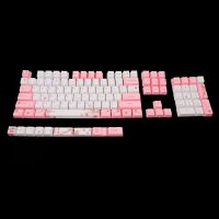 104 + 9ปุ่ม OEM ปุ่มกด PBT ทั้งชุดคีย์แคปแป้นพิมพ์ช่าง PBT Dye-Sublimation Cherry Blossom Keycaps