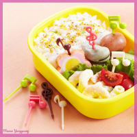 Manao 16pcs Musical Note Shape อาหารผลไม้ส้อมหยิบสำหรับงานปาร์ตี้ขนมเค้ก Bento ส้อม