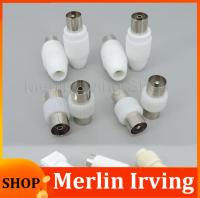 Merlin Irving Shop RF TV male to Male Female to Female Plug Jack angel socket cable Connector Converter for Antennas TV Aerial Coaxial Adapter