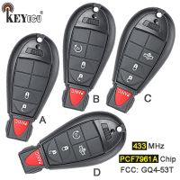 【☄New Arrival☄】 qiukekang81481 Keyecu ชิป Pcf7961a 433Mhz Gq4-53t 21/ 31 4/41 5กุญแจรีโมทปุ่ม Fobik Fob สำหรับ Dodge Ram 1500 2500 3500 4500-