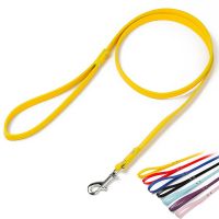 Leather Dog Leash Concise Style PU Pet Puppy Dog Walking Leash for Small Medium Dogs Cat Leash Leads Black Red Blue Pink Yellow Leashes