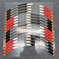 17 inch Motorcycle Reflective Wheel Rim Stripe Tape Decals Stickers For Honda REPSOL HRC CBR 250 400 CBR600RR CBR650R CBR1000RR Decals  Emblems