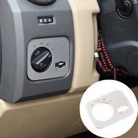 For Land Rover Discovery 3 2004-2009 Stainless Car Headlight Switch Knob Panel Decorative Sequins Cover Sticker Car Essories