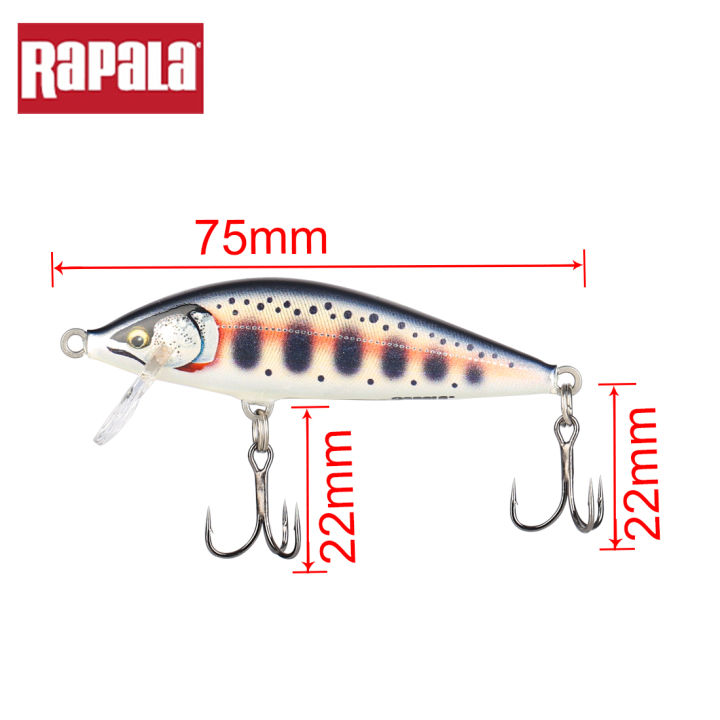 rapala-countdown-elite-cde75-minnow-fishing-lure-75mm-10g-dive-1-2m-hard-artificial-bait-vmc-black-nickel-hooks-casting-amp-trolling