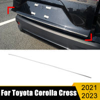 สแตนเลสรถด้านหลังลำต้นปกหางประตูตัดกรอบแถบสติ๊กเกอร์เหมาะสำหรับ Toyota Corolla ข้าม XG10 2021 2022 2023ไฮบริด