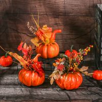 【LZ】┇۩❦  Romã De Folha De Maple Decoração Para Casa Prop De Casa Outono Colheita De Ação De Graças Decoração De Festa De Halloween