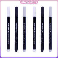 Moon Doris เครื่องหมายสิ่งทอและผ้า6ชิ้น-และเครื่องหมายจุดละเอียดแบบถาวร-