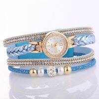 【YF】❐  Rhinestone Bead Round Layer Ladies Watches Luxury