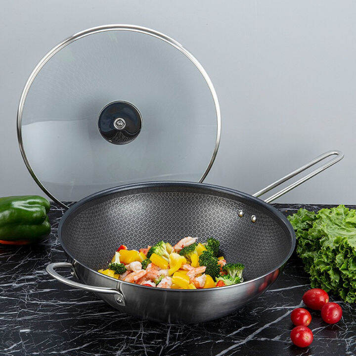 ZWILLING NOVA3032cmStainless Steel Wok Suspension Chinese Non
