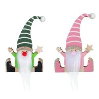 Wooden Christmas Gnome Ornament Wood Santa Decoration Portable Wooden Hang Craft Gnome Elf Party Supplies for Doors Window Sills Fireplaces Bedrooms superbly