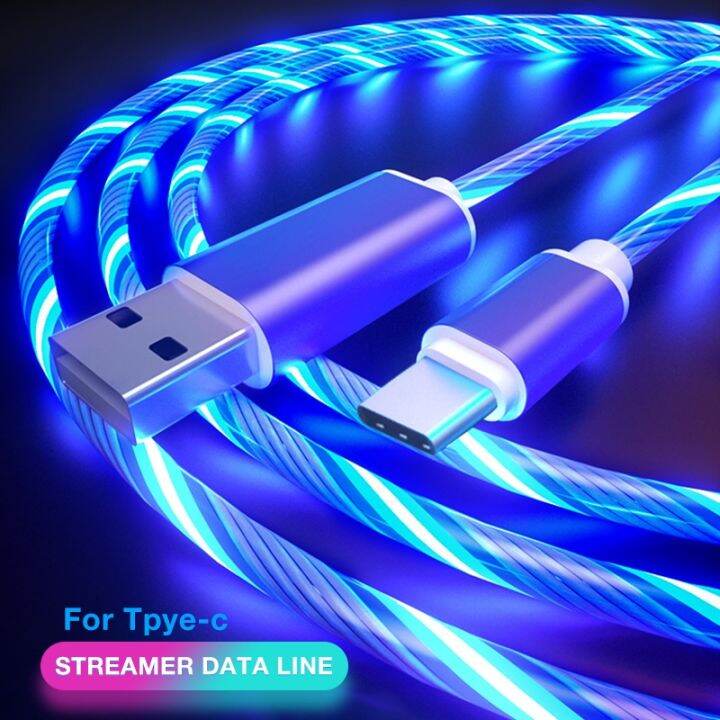 a-lovable-ซื้อ1แถม1-glowing-charging2acharger-linelight-streamerusb-type-c-8pin-usb-candroid