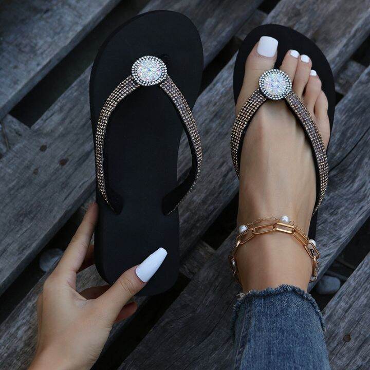 europe-and-the-united-states-cross-border-big-yards-thick-high-heeled-platform-female-sandals-in-the-summer-the-new-diamond-flip-flops-fashion-womens-sandals