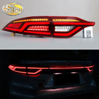 ไฟท้ายไฟท้าย LED สำหรับรถยนต์ Toyota Corolla L/le/xle สหรัฐ2019 2020ไฟตัดหมอกหลังเบรคย้อนกลับสัญญาณไฟเลี้ยวแบบไดนามิก