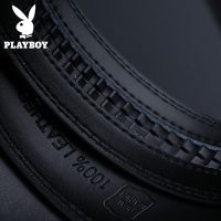 PLAYBOY เข็มขัดแบรนด์เนมที่มีชื่อเสียงของผู้ชายที่มีชื่อเสียง 100 คุณภาพดีหนังวัวแท้ Cowskin แท้ราคาถูก