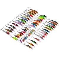 56Pcs/lot Almighty Mixed Fishing Lure Bait Set Wobbler Crankbaits Swimbait Minnow Hard Baits Spiners Carp Fishing Tackle X154G