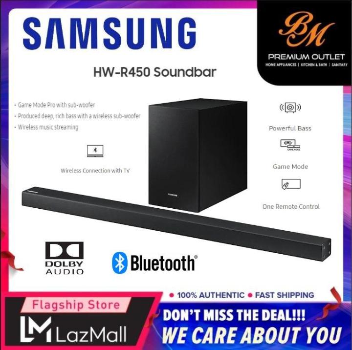 gør det fladt Transportere Store SAMSUNG (HW-R450/XM) HW-R450 2.1Ch WIRELESS SUBWOOFER 200W POWERFUL BASS  WITH GAME MODE | Lazada