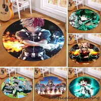 20designs My Hero Academia Anime Rugs IZUKU&amp;KATSUKI&amp;SHOUTO Bedroom Rugs Round Area Carpets Anime Home Decor