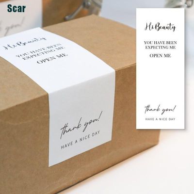 [Scar] สติ๊กเกอร์ Thank You ขนาดเล็กสําหรับติดตกแต่งบรรจุภัณฑ์ 30ชิ้น