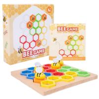 Bee Toys for Preschool Educational Toddler Fine Motor Skills Toys Wood Color Sorting Puzzle for Preschool Learning for Beyond 3 Years Old Children typical