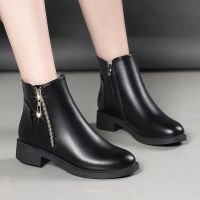 ┋▬ Women 39;s Winter Leather Shoes 2022 Women 39;s Leather Boots 2022 - 2023 Autumn/spring - Aliexpress