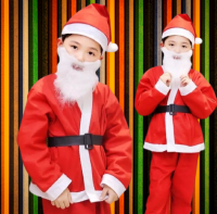 **สินค้าพร้อมส่ง**  ซานต้าชายชุดซานต้าครอส ชุดซานต้าเซ๊ต 5 ชิ้น ชุดคริสมาส ชุดแซนตี้ ผ้ากำมะหยี่สีแดง เสื้อผ้าเด็ก