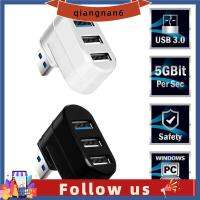 QIANGNAN6ขนาดเล็กหมุนได้ความเร็วสูง3พอร์ต USB 3.0กล่องอะแดปเตอร์ฮับตัวแยก