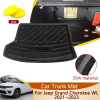 รถด้านหลัง Trunk Mat สำหรับ Jeep Grand Cherokee WL 2021 ~ 2023 MK5 2022 5อุปกรณ์เสริมชั้นถาด Liner Cargo Boot พรมอัตโนมัติเสื่อโคลน