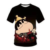 2023 NewAnime Tshirt Crayon Shinchan T ลายน่ารัก Streetwear เสื้อผ้า Tee