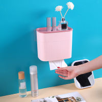 Simple Tissue Storage Box Punch-free Wall Mounted Facial Towel Organizer Toilet Paper Holder Easy Installation Tissue Boxes