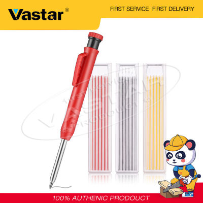 Vastar ชุดดินสอช่างไม้แบบแข็ง,ชุดดินสอเติมปากกามาร์กเกอร์สำหรับช่างไม้งานไม้