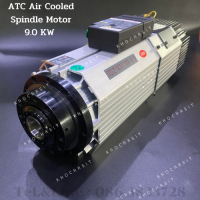 Spindle Motor 9.0KW 220V / 380V ATC Air Cooled 24000RPM